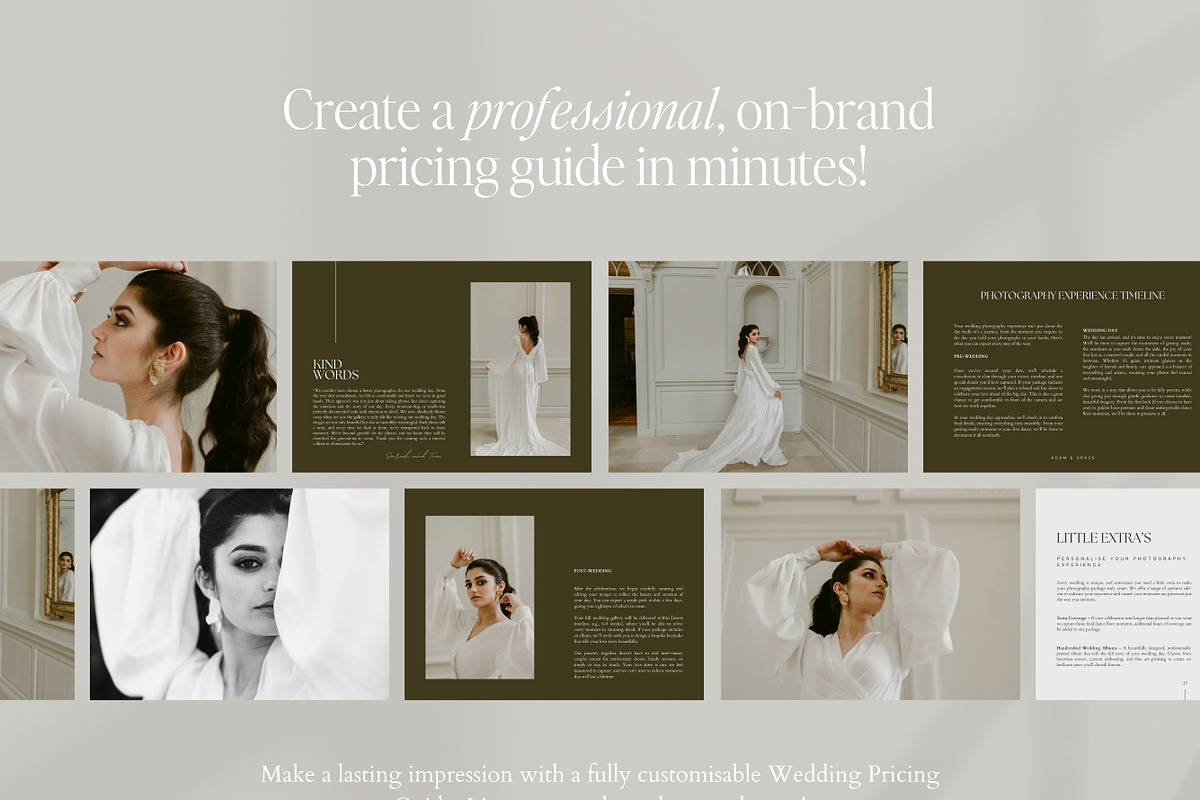 Wedding Photography Pricing Guide, a Marketing Template by Adam and Grace (Photo 6 of 23)