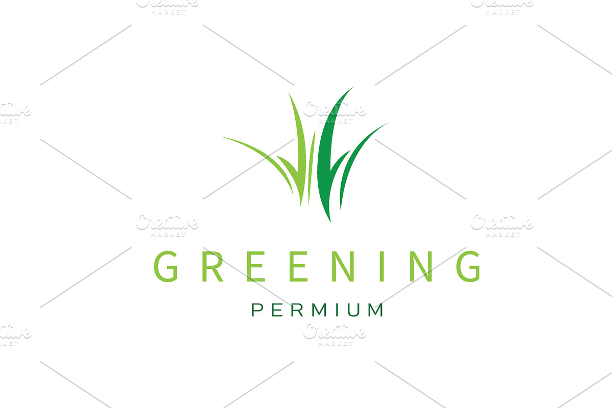 Green plant sprout logo with modern, a Branding & Logo Template by Maylianaw28 (Photo 1 of 2)