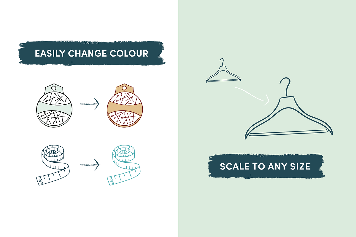 Sewing & Dressmaking Tools Icons, an Icon by Caroline Mackay (Photo 5 of 8)