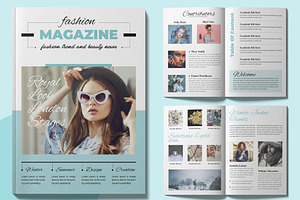 Fashion Magazine Look Book Layout