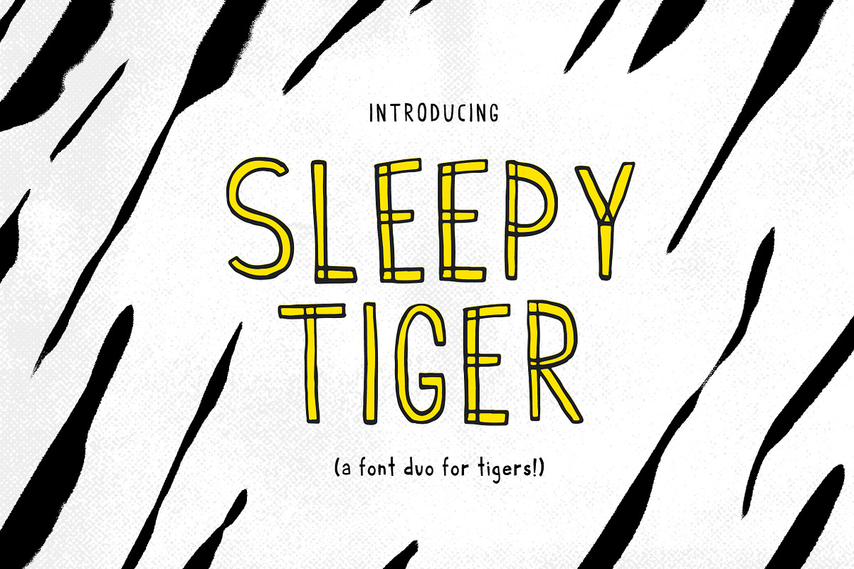 Sleepy Tiger - Font Duo