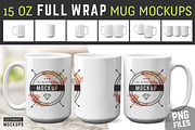 15 oz Mug Mockups (PNGs), a Cups & Container Mockup by Ultimate Mockups (Thumbnail 1 of 5)