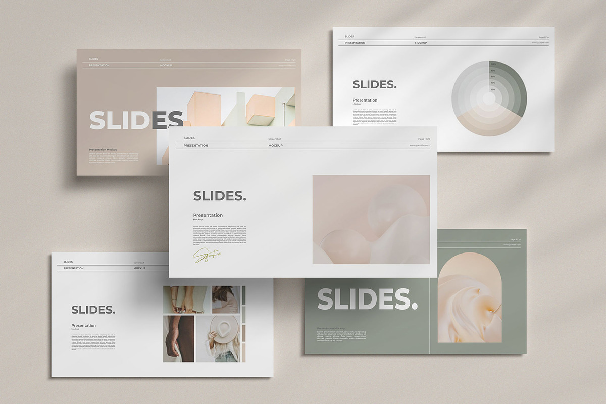 Slides Presentation Mockup, a Wearable Device Mockup by graphicstuff.std (Photo 6 of 10)