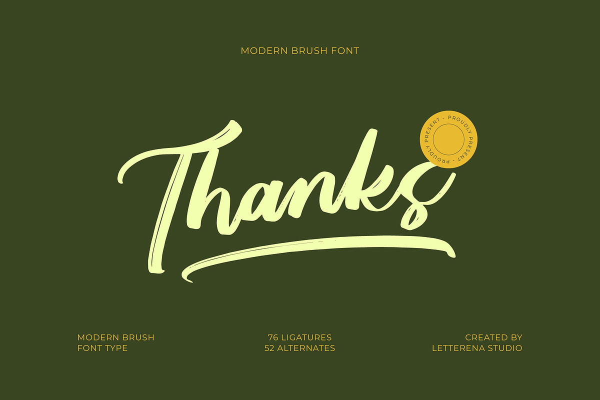 Breatheasy Modern Brush Font Type, a Script Font by Letterena Studios Script (Photo 15 of 15)