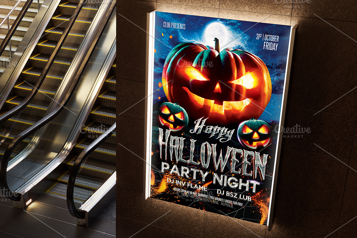 Halloween Flyer Bundle 10 in 1, a Flyer Template by Basez Flyers (Photo 12 of 19)
