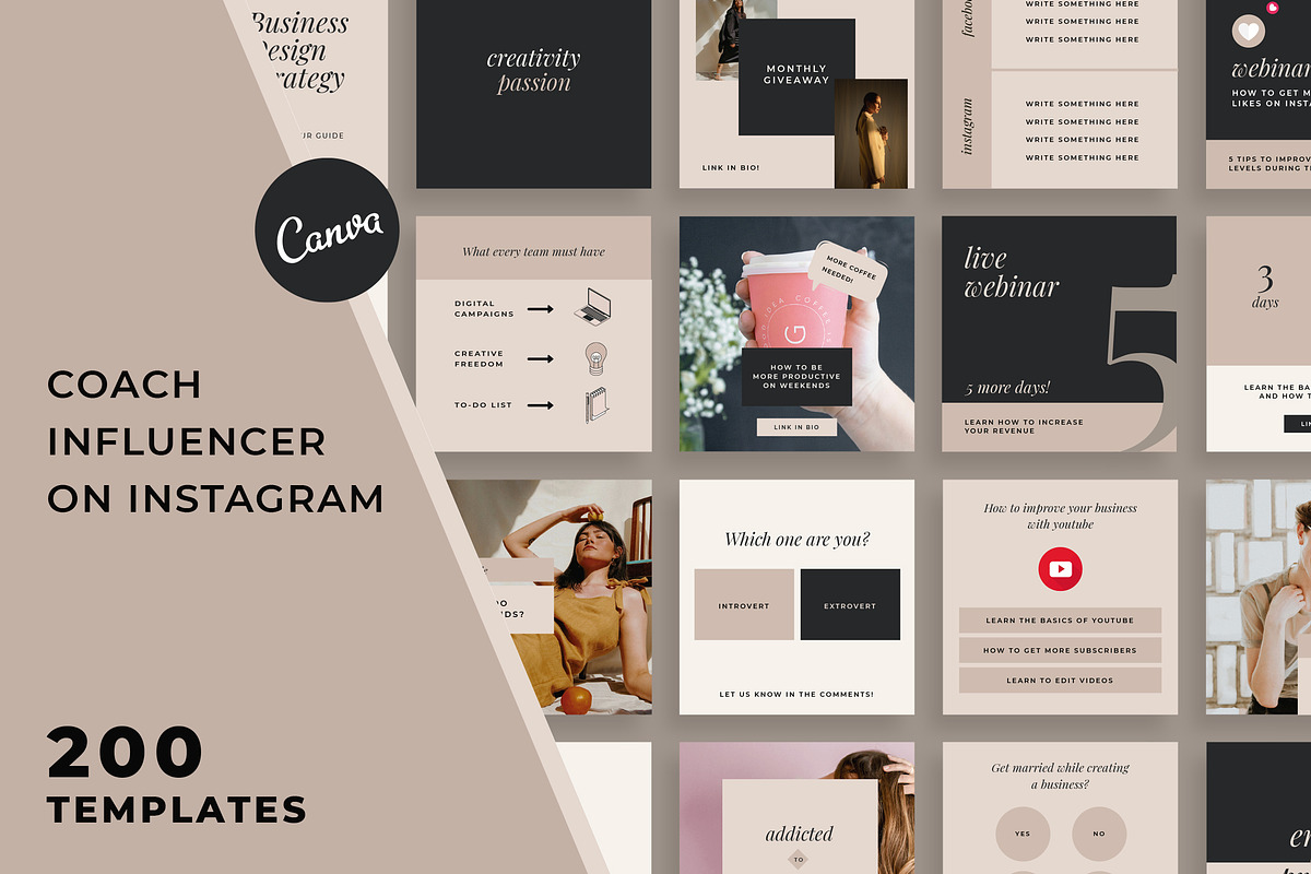 Influencer Coach | Social Media Kit, a Social Media Template by Design District (Photo 1 of 45)