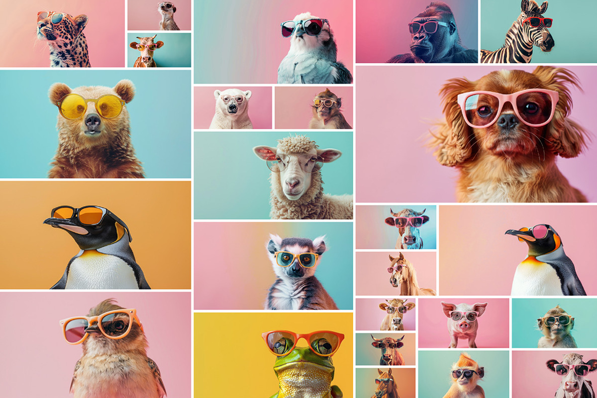 110 Animals in sunglasses, an Animal Photo by Handmadefont (Photo 5 of 18)
