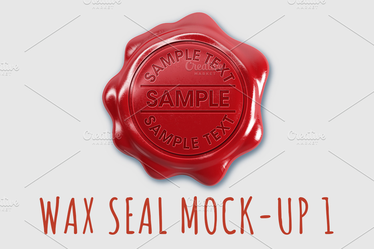 Wax Seals Mock-up, a Packaging Mockup by graystudio (Photo 2 of 7)
