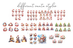 Huge Christmas Clipart Bundle