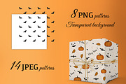 Cute Halloween Patterns Set, a Pattern Graphic by ZabolotnaArt (Thumbnail 2 of 6)
