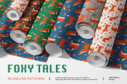 Foxy Tales — Seamless Patterns, a Pattern Graphic by Alona Savchuk (Thumbnail 1 of 10)