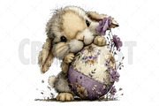 Whimsical Easter Animals Clipart, an Illustration by Craft Nest (Thumbnail 10 of 12)