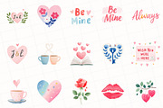 Minimalist Valentine Clipart, an Illustration by OK Design (Thumbnail 3 of 6)