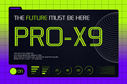 Thryon Futuristic Display Font, a Sans Serif Font by Vadovastd (Thumbnail 3 of 8)