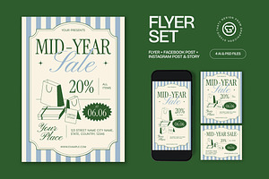 Mid Year Sale Flyer, a Flyer Template by graphicook