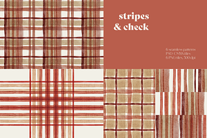 Stripes & Checks in Watercolour.