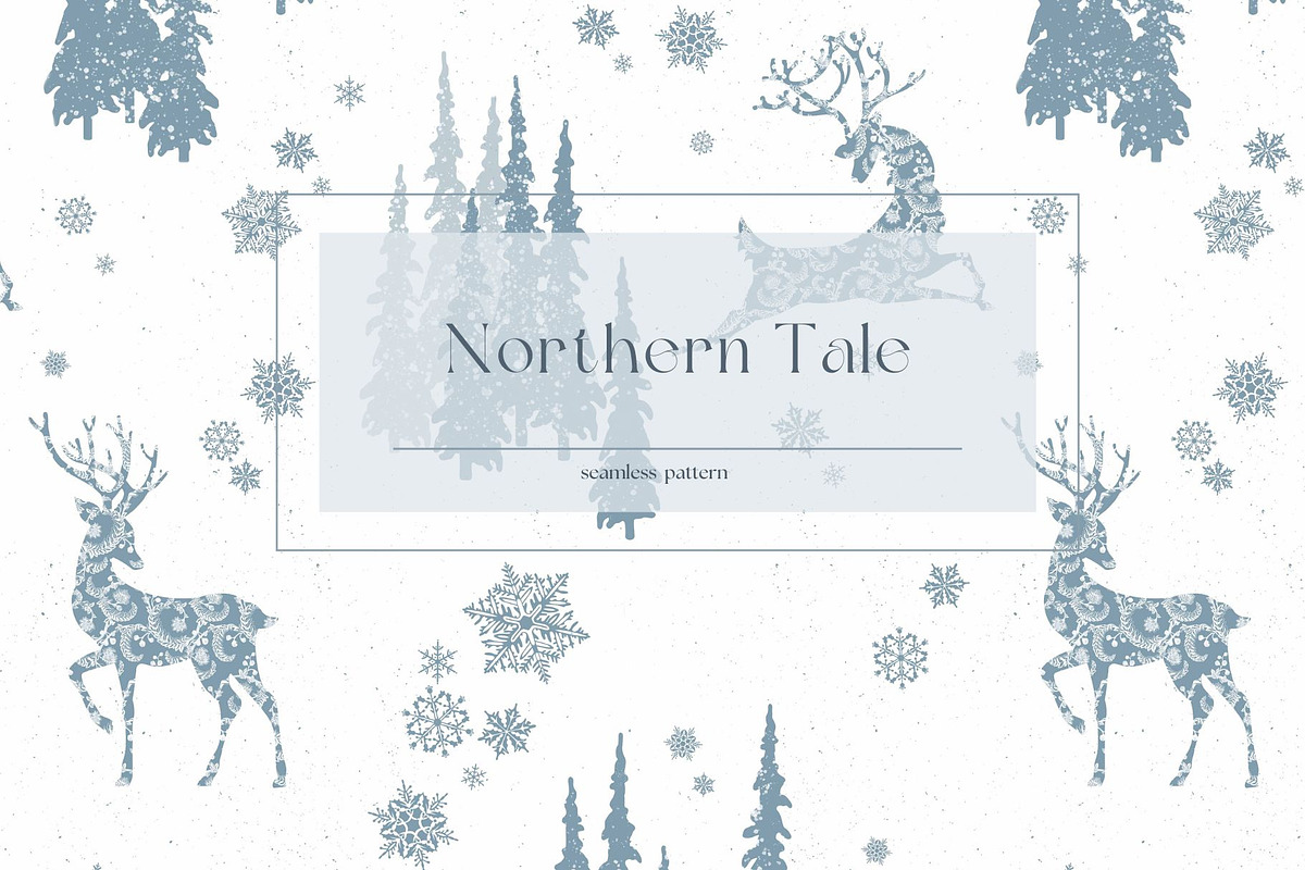 Northern Tale Seamless Patterns, a Pattern Graphic by MouseGrey (Photo 1 of 6)