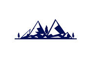 Mountains logo set bundle vector, a Seasonal Illustration by foxndeer (Thumbnail 2 of 4)