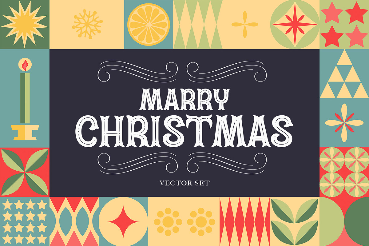 Christmas Graphic Vector Set, a Pattern Graphic by Deveze Art & Co (Photo 1 of 10)