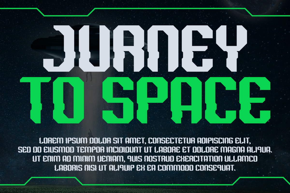 Digital Caliper-Futuristic Typeface, a Handwritten Font by MaikoHatta (Photo 8 of 9)