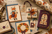 Little Autumn Society 100 PNG, an Object Graphic by KamimiArt (Thumbnail 3 of 6)