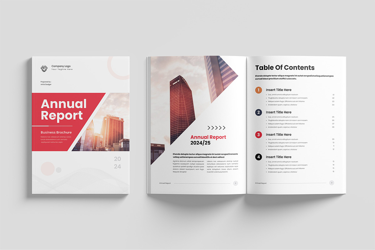 Annual Report Template preview 2