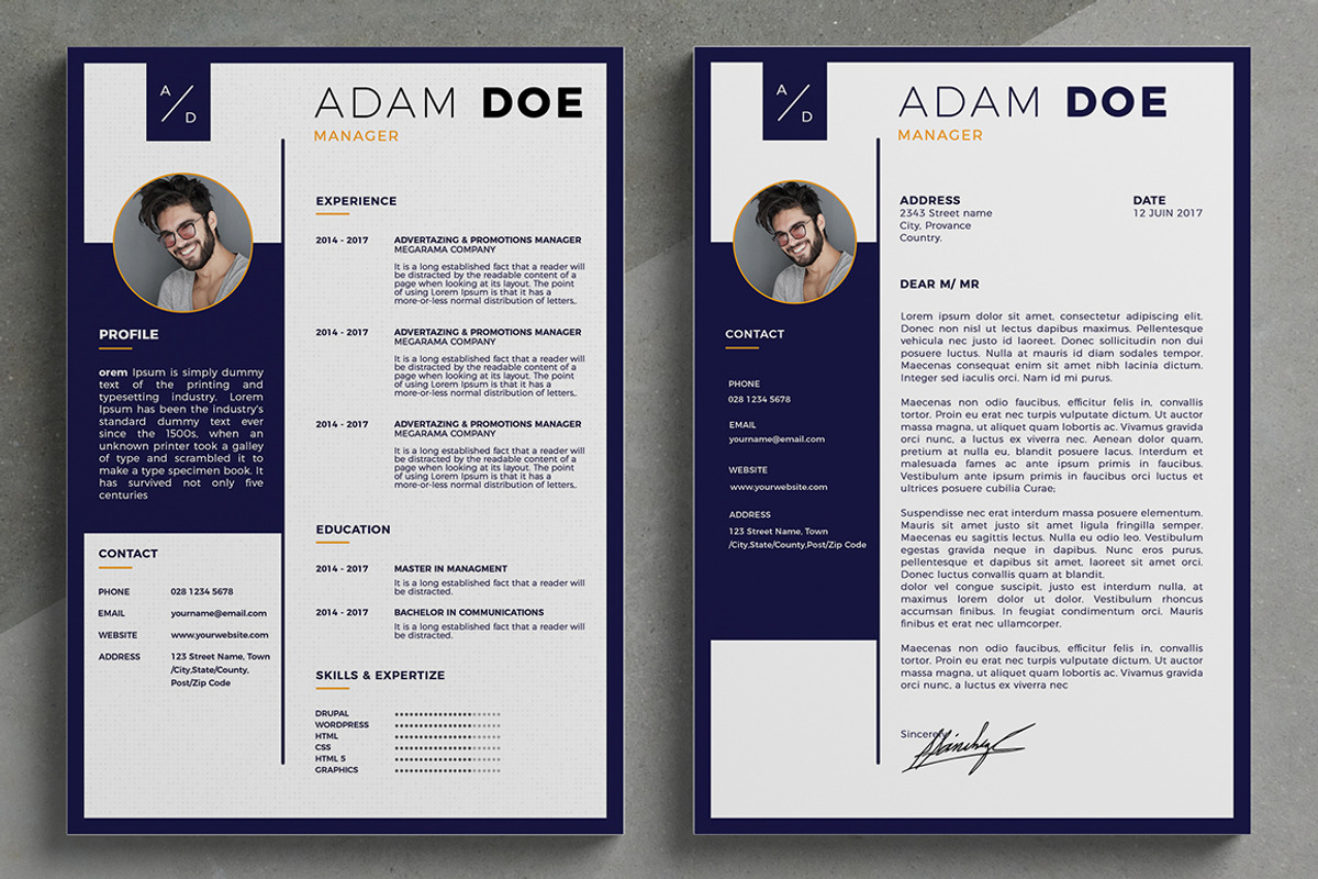Modern Resume, a Resume Template by Clever After
