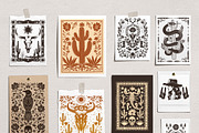 West Dreamer vector linocut graphics, an Object Graphic by DariSmartArt (Thumbnail 5 of 15)
