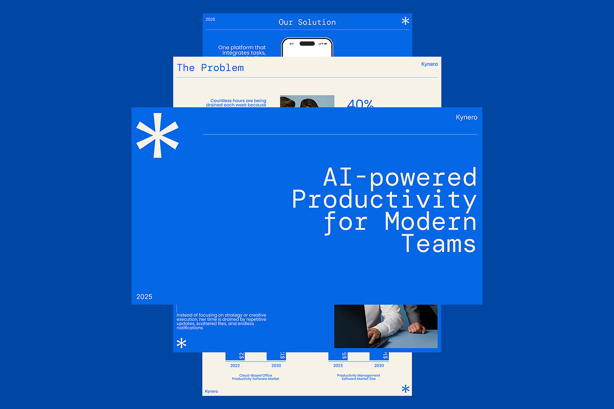 SaaS App Pitch Deck Template, a Presentation Template by Supanium Studio (Photo 3 of 4)