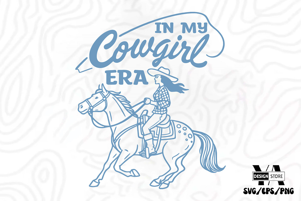 Vintage Western CowGirl SVG Bundle, an Object Illustration by Ya_ Design Store (Photo 4 of 11)