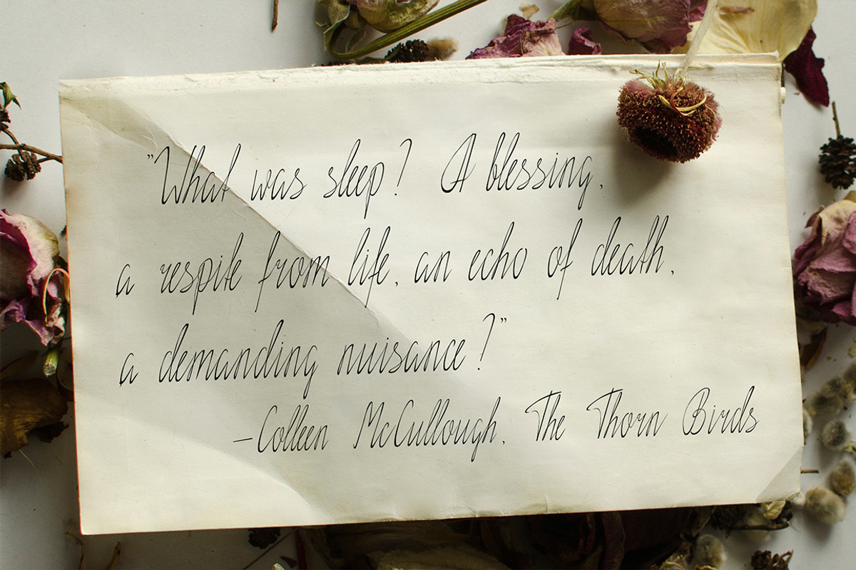 Elegance Script (otf, ttf) preview 2