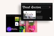 VIBES Neo Gothic Brand Google Slides, a Presentation Template by Dirtytemp Studio (Thumbnail 3 of 11)