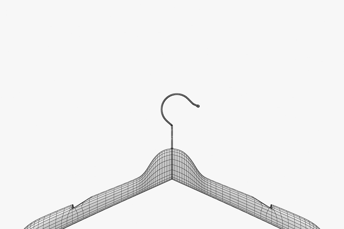 Wooden Clothes Hanger, an Object 3D Model by 3D_PikNik (Photo 16 of 19)