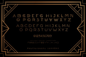 DECOR - Geometric Art Deco Font