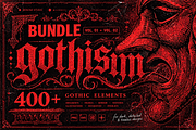 400+ Gothic Engravings BUNDLE, an Object Graphic by BeNone Designs (Thumbnail 1 of 5)