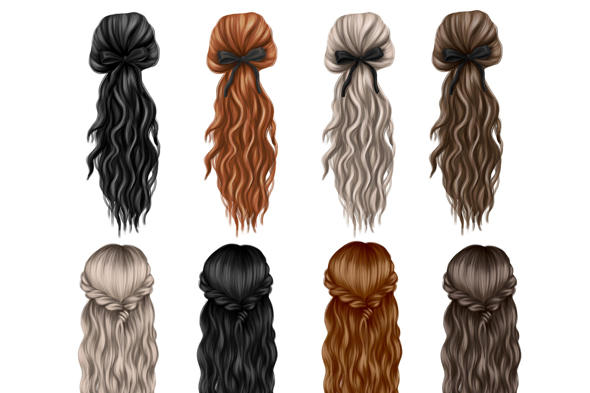 Natural hair clipart, an Illustration by Elenbushe (Photo 11 of 19)