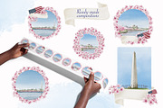 Cherry Blossoms clip art watercolor, an Illustration by Alena Sid (Thumbnail 7 of 16)