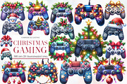Christmas Gaming Controllers clipart, an Illustration by Designworld (Thumbnail 1 of 6)