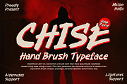 Chise - Hand Brush Typeface, a Handwritten Font by MaikoHatta (Thumbnail 1 of 7)