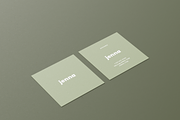 Minimal Square Business Card, a Business Card Template by Cassandra Cappello (Thumbnail 3 of 3)