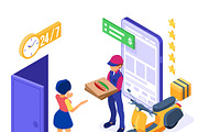 Online Internet Shopping Delivery, a Food Illustration by TAlex (Thumbnail 2 of 6)