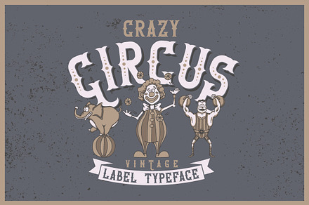 Crazy Circus typeface, a Symbol Font by Vozzy Vintage Fonts
