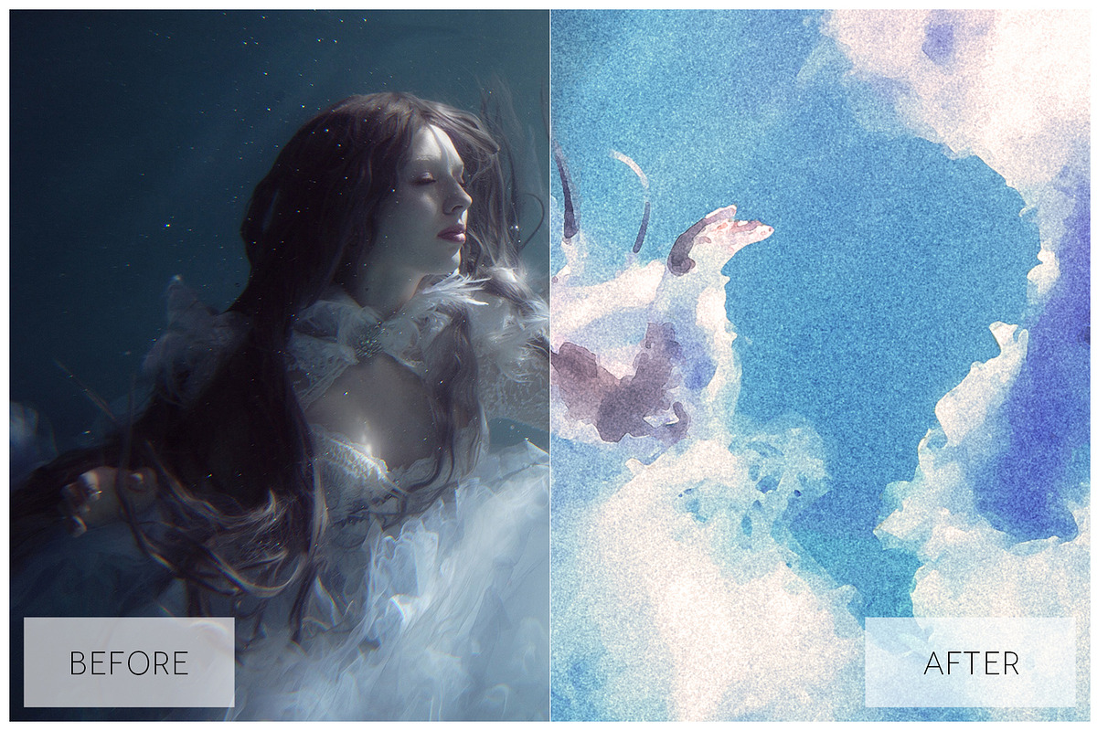 Lovely Watercolor Effect Actions PS, an Action Add-On by ShutterPro (Photo 40 of 71)