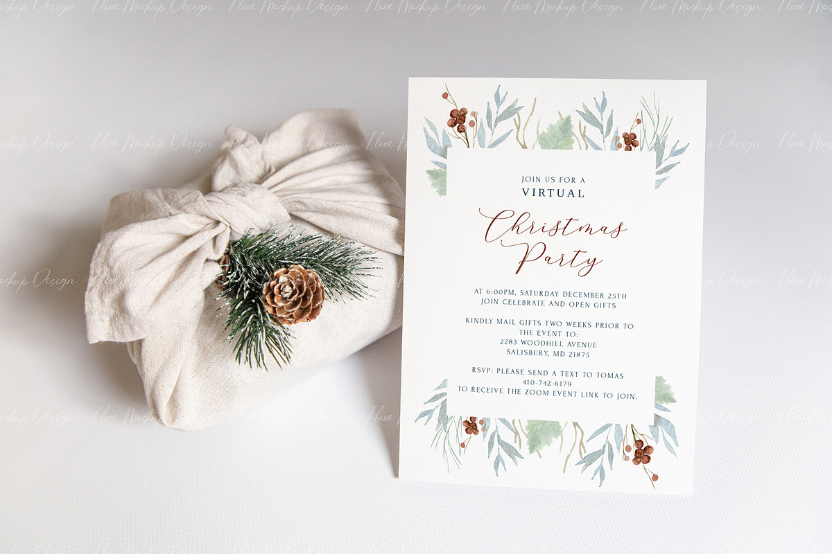 Сhristmas 5x7 Сard Mockup, a Product Mockup by ILoveMockupDesign (Photo 9 of 11)