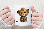Watercolor Safari Friends Clipart, an Illustration by Sublimation Artist (Thumbnail 5 of 6)