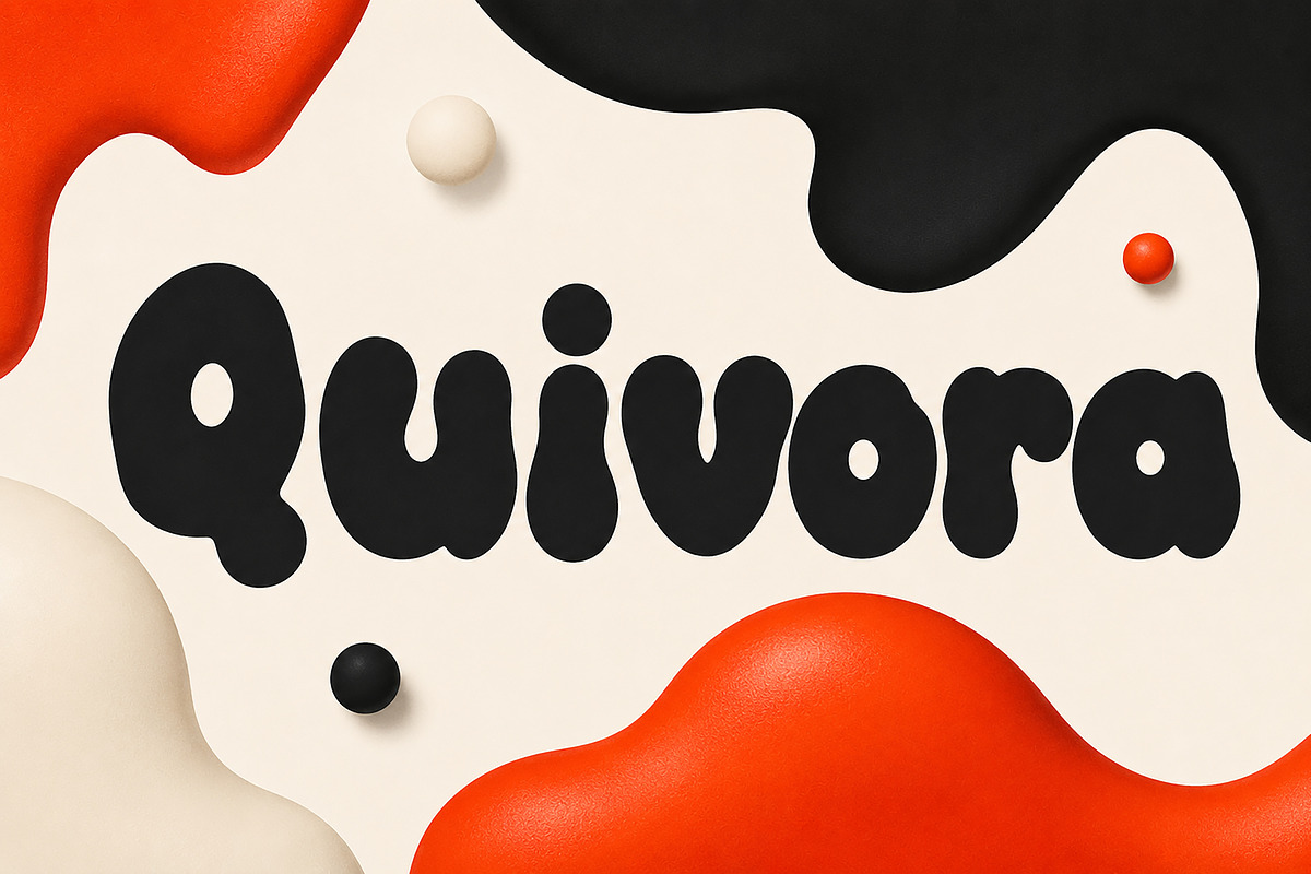 Quivora – Bold Organic Display Font, a Slab Serif Font by Wow Magic (Photo 4 of 5)