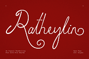 Ratheylin - Organic Handwritten Font, a Handwritten Font by Sronstudio (Thumbnail 1 of 9)