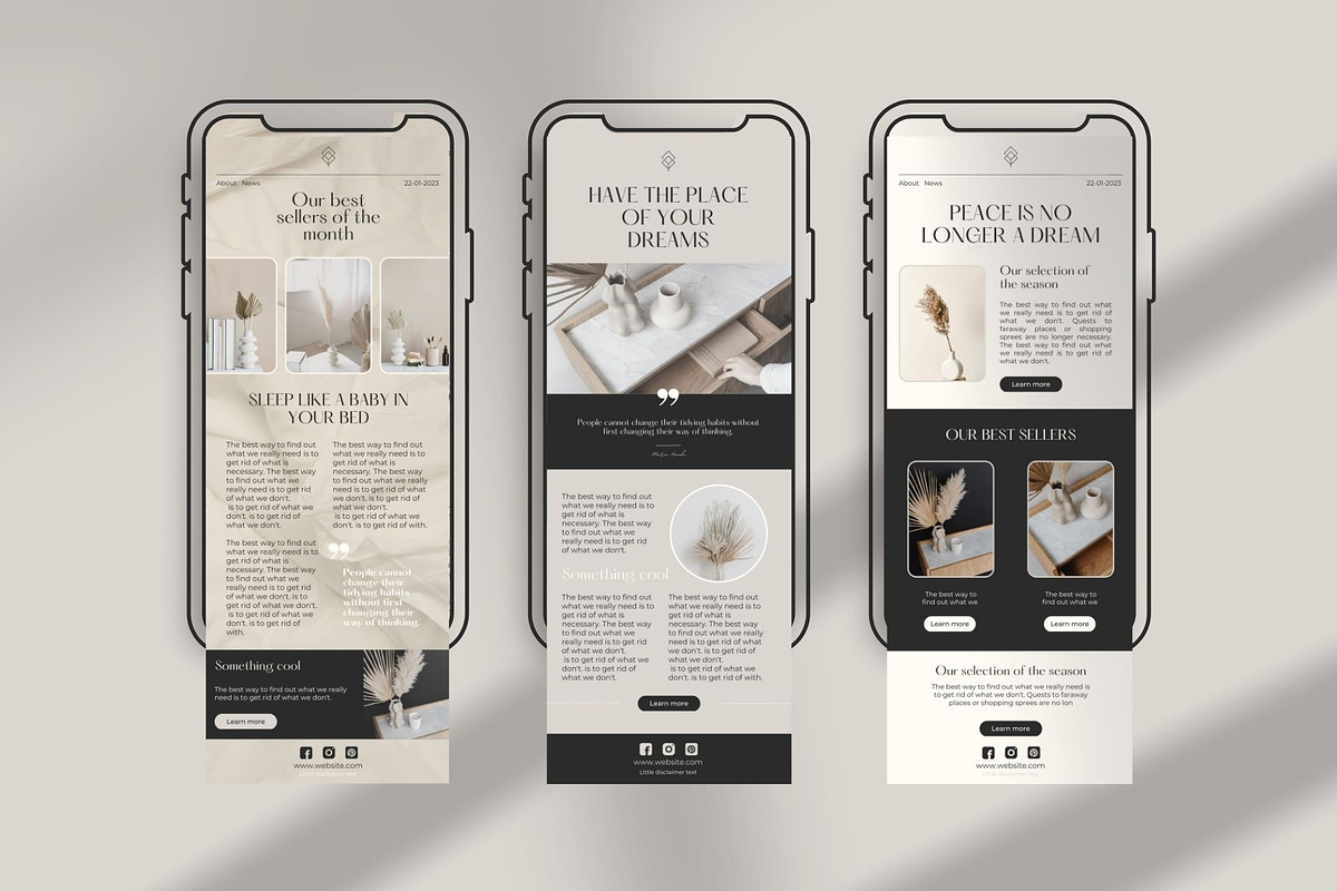 Classy Email Newsletter CANVA, an Email Template by Marketello Studio (Photo 7 of 10)