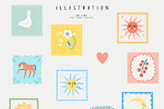 SUN & FLOWERS. Patterns & Art print, a Decorative Illustration by annartdreams (Thumbnail 7 of 9)