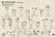 Cocktails Line Art + Procreate, a Food Illustration by Skliarova (Thumbnail 5 of 8)